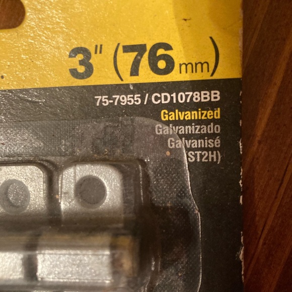 Stanley Weather Gard Barrel Bolt 3”(76mm) Galvanized for outdoor New unopened - Picture 2 of 4